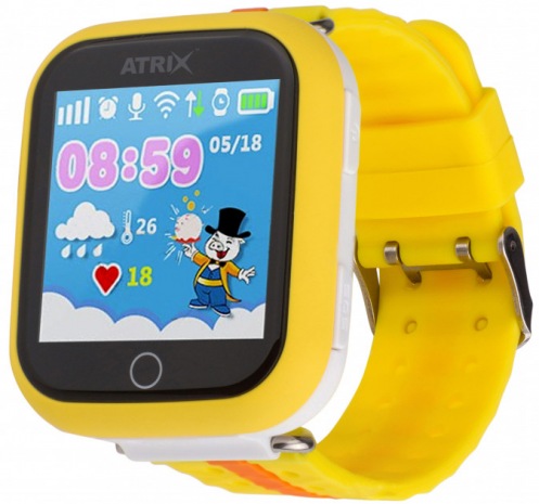Смарт-часы ATRIX Smartwatch iQ100 Touch Orange Смарт-часы ATRIX Smartwatch iQ100 Touch Orange