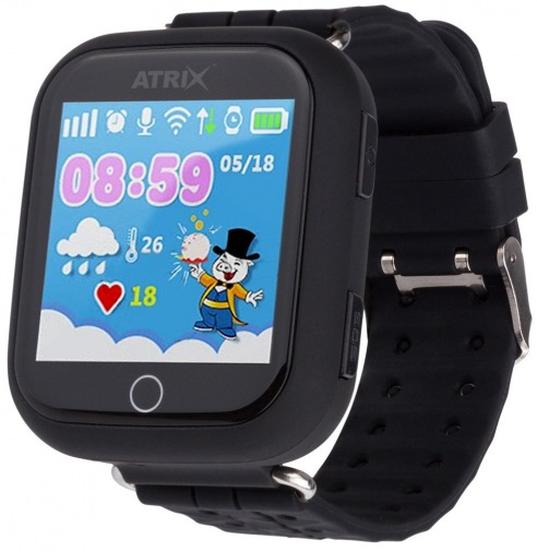 Смарт-часы ATRIX Smartwatch iQ100 Touch Black Смарт-часы ATRIX Smartwatch iQ100 Touch Black