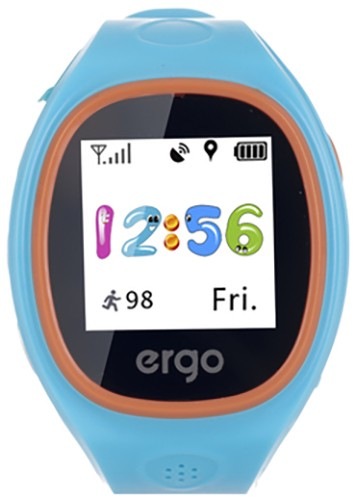 Смарт-часы детские ERGO J010 Tracker Junior Blue Смарт-часы детские ERGO J010 Tracker Junior Blue
