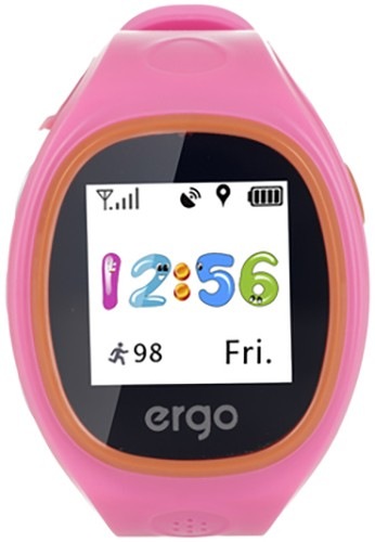 Смарт-часы детские ERGO J010 Tracker Junior Pink Смарт-часы детские ERGO J010 Tracker Junior Pink