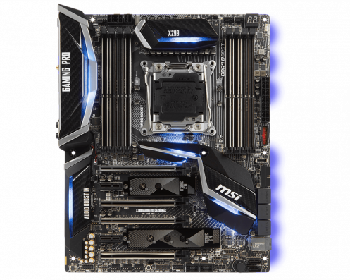 Материнская плата MSI X299 GAMING PRO CARBON (s2066, Intel X299) ATX Материнская плата MSI X299 GAMING PRO CARBON (s2066, Intel X299) ATX