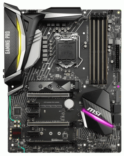 Материнская плата MSI Z370 GAMING PRO CARBON (s1151, Z370) ATX Материнская плата MSI Z370 GAMING PRO CARBON (s1151, Z370) ATX