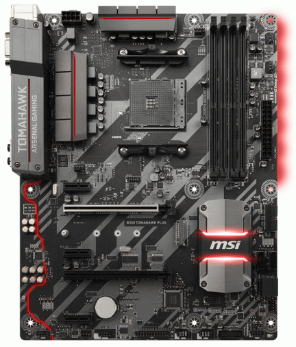 Материнская плата MSI B350 TOMAHAWK PLUS (AM4, B350) mATX Материнская плата MSI B350 TOMAHAWK PLUS (AM4, B350) mATX