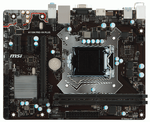 Материнская плата MSI H110M PRO-VH PLUS (s1151, H110) ATX Материнская плата MSI H110M PRO-VH PLUS (s1151, H110) ATX