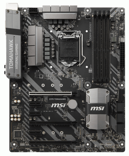 Материнская плата MSI Z370 TOMAHAWK (s1151, Z370) ATX Материнская плата MSI Z370 TOMAHAWK (s1151, Z370) ATX