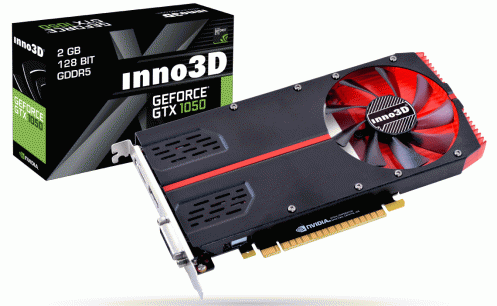 Видеокарта INNO3D GeForce GTX1050 2GB GDDR5 (N10502-1SDV-E5CM) Видеокарта INNO3D GeForce GTX1050 2GB GDDR5 (N10502-1SDV-E5CM)