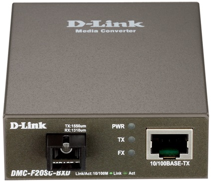 Медиаконвертер D-Link DMC-F20SC-BXD WDM (TX 1550NM) Медиаконвертер D-Link DMC-F20SC-BXD WDM (TX 1550NM)