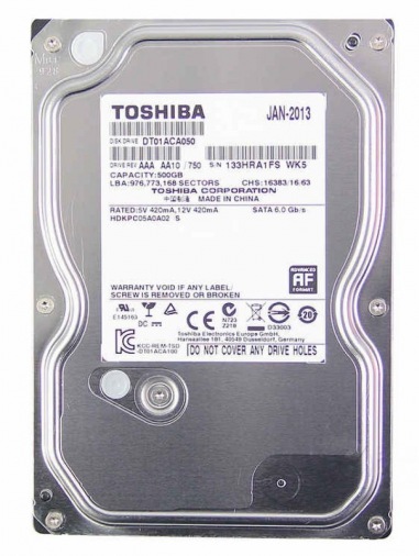 Жесткий диск 500GB Toshiba Storage (DT01ABA050V) S Жесткий диск 500GB Toshiba Storage (DT01ABA050V) S