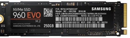 Накопитель SSD 250GB Samsung 960 EVO (MZ-V6E250BW) Накопитель SSD 250GB Samsung 960 EVO (MZ-V6E250BW)