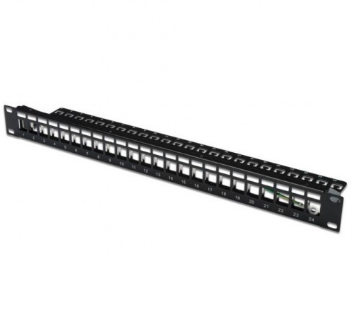 Рама 19" DIGITUS 1U для наборной патчпанели 24 порта (DN-91411) Рама 19" DIGITUS 1U для наборной патчпанели 24 порта (DN-91411)