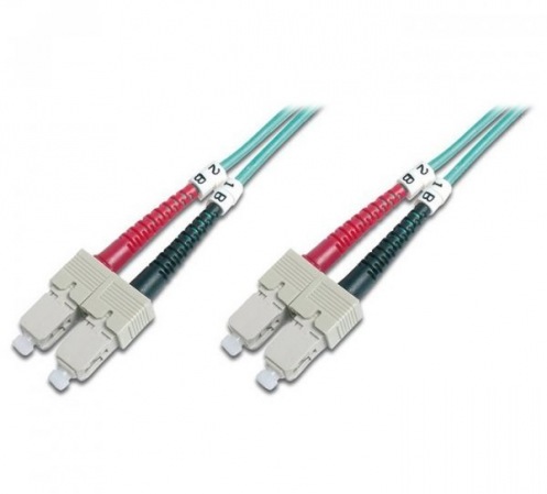 Оптический патч-корд DIGITUS SC/UPC-SC/UPC, 50/125, OM3, duplex, 5m (DK-2522-05/3) Оптический патч-корд DIGITUS SC/UPC-SC/UPC, 50/125, OM3, duplex, 5m (DK-2522-05/3)