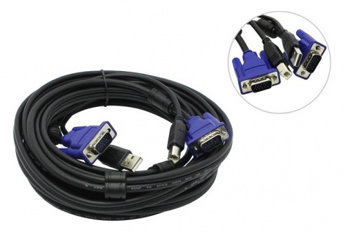 Комплект кабелей D-Link DKVM-CU5 для KVM-переключателей Комплект кабелей D-Link DKVM-CU5 для KVM-переключателей