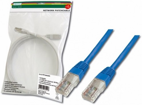 Патч-корд DIGITUS CAT 5e UTP, 5м, AWG 26/7, PVC (DK-1511-050/B) синий Патч-корд DIGITUS CAT 5e UTP, 5м, AWG 26/7, PVC (DK-1511-050/B) синий