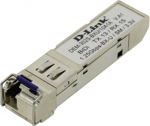Трансивер D-Link DEM-302S-BXU SFP WDM 1000BaseBX Трансивер D-Link DEM-302S-BXU SFP WDM 1000BaseBX