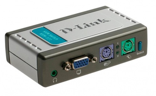 KVM-переключатель D-Link KVM-121 2port w/cables w/audio KVM-переключатель D-Link KVM-121 2port w/cables w/audio