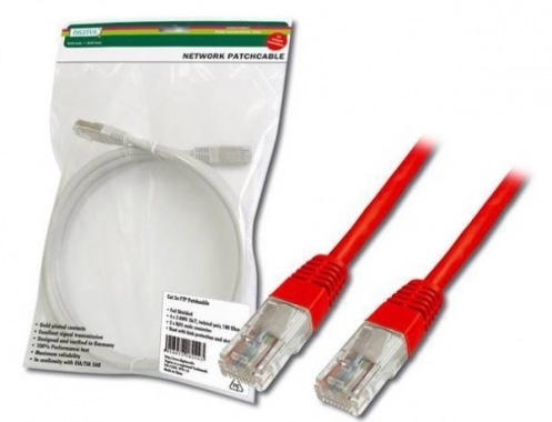 Патч-корд DIGITUS CAT 5e UTP, 5м, AWG 26/7, красного цвета (DK-1511-050/R) Патч-корд DIGITUS CAT 5e UTP, 5м, AWG 26/7, красного цвета (DK-1511-050/R)