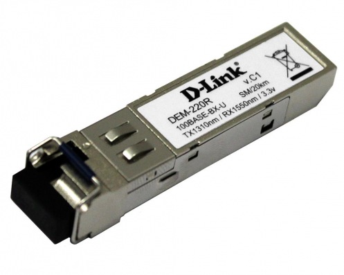 Модуль D-Link DEM-220R WDM 100BaseBX SFP LC Модуль D-Link DEM-220R WDM 100BaseBX SFP LC