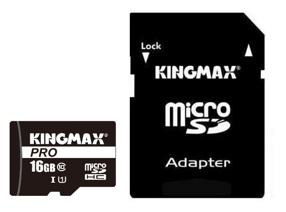 Карта памяти Kingmax 16GB microSDHC Pro Class-10 + SD адаптер (KM16GMCSDUHSP1A) в Киеве