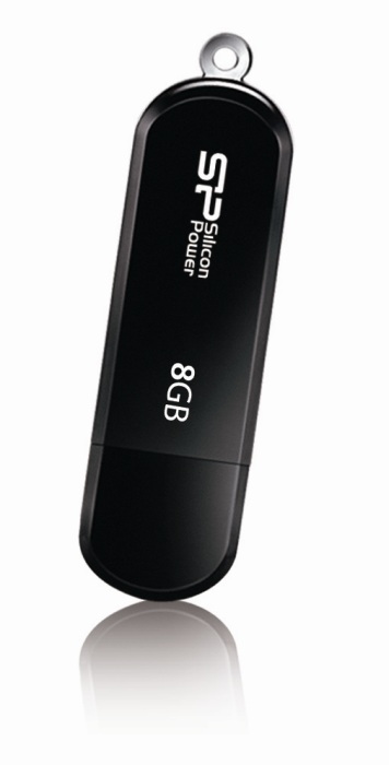 Накопичувач USB 8Gb Silicon Power LUX mini 322 Black (SP008GBUF2322V1K) в Києві