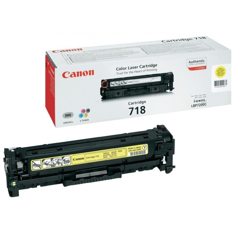 Картридж Canon 718 LBP-7200/MF-8330/8350 Yellow (2659B002) в Києві