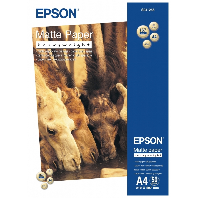 Бумага Epson A4 Matte Paper Heavyweight, 50л. (C13S041256) в Киеве