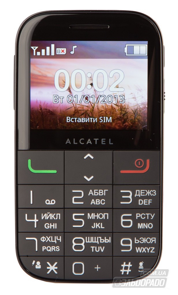 Мобильный телефон ALCATEL 2000X Black в Киеве