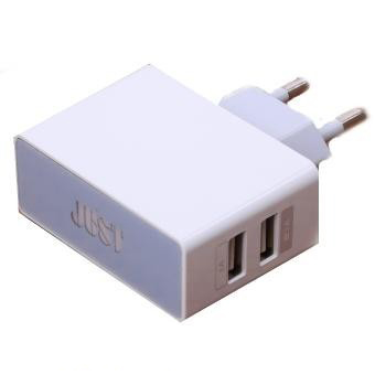 Сетевое зарядное устройство JUST Thunder Dual USB Wall Charger (2.1A/10W, 2USB) White (WCHRGR-THNDR- в Киеве