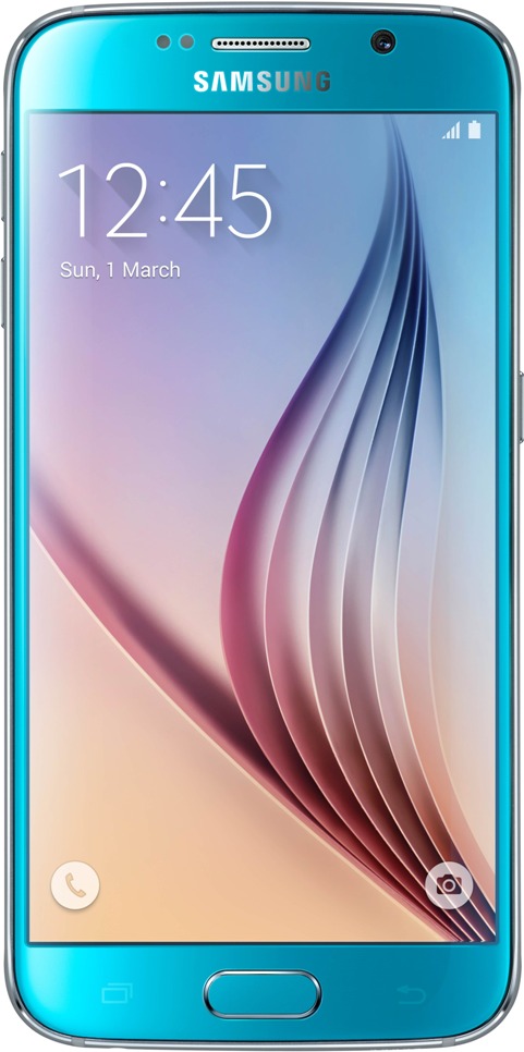 Смартфон Samsung G920F Galaxy S6 64GB (Blue Topaz) в Києві
