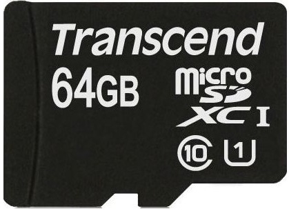 Карта памяти TRANSCEND microSDXC 64GB Class 10 UHS-I в Киеве