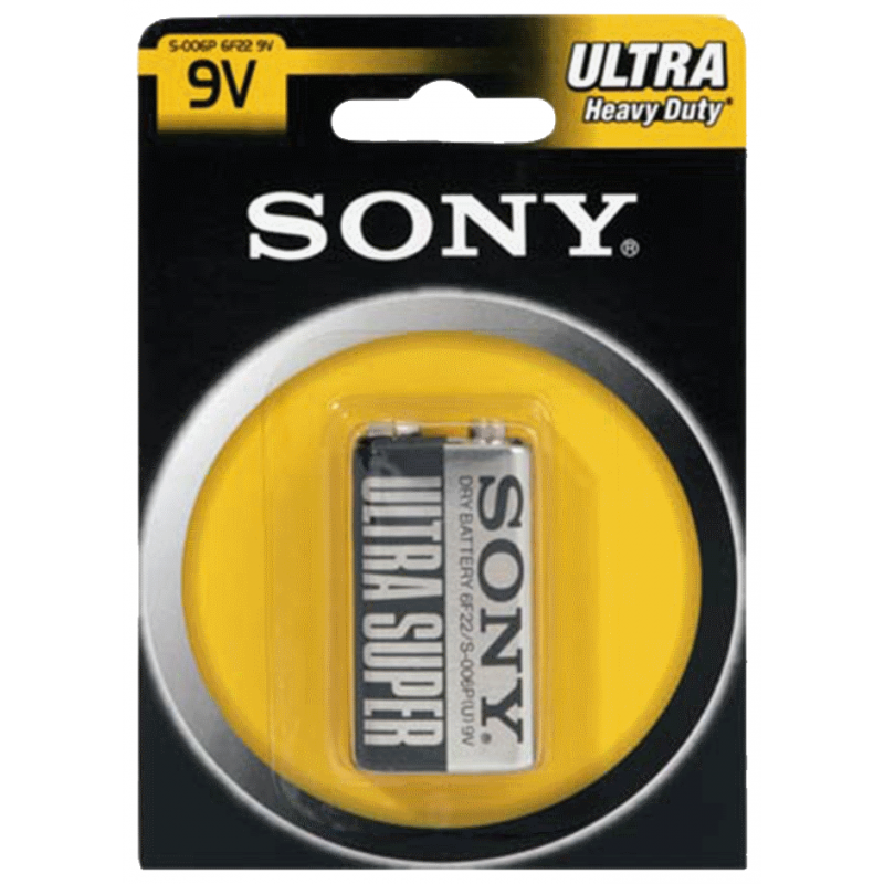 Батарейка крона 9V 6F22 Sony UltraSuper (S006PB1A) в Киеве