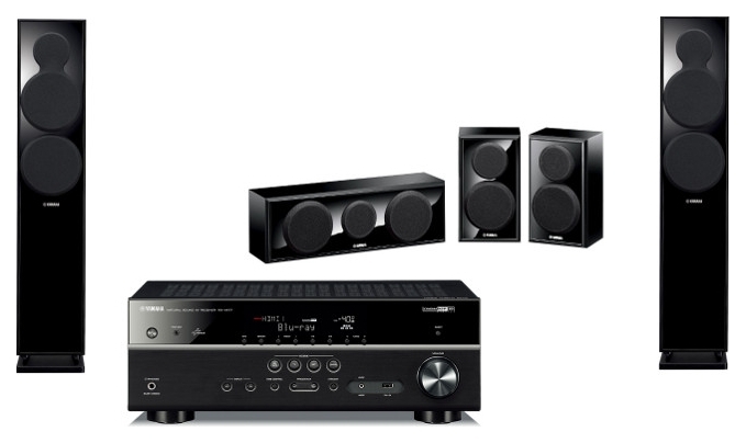 Домашний кинотеатр Yamaha Movie SET AV 2 (RX-V477 + NS-150F + NS-P150) piano Black в Киеве