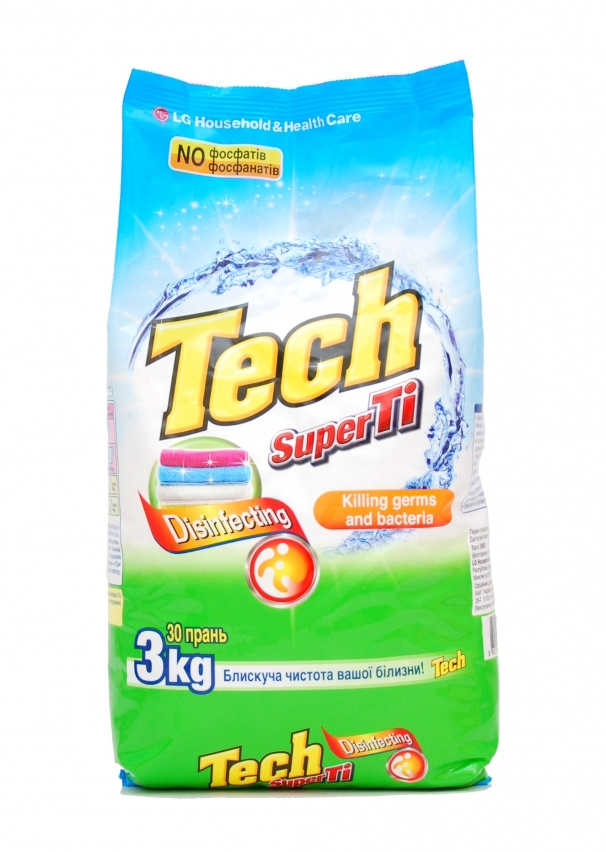 Стиральный порошок-кондиционер TECH Super Ti 3кг Disinfecting в Киеве