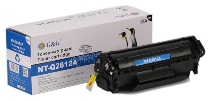 Картридж G&G для HP LJ 1010/1012/1020/1022 Black (G&G-Q2612A) в Киеве