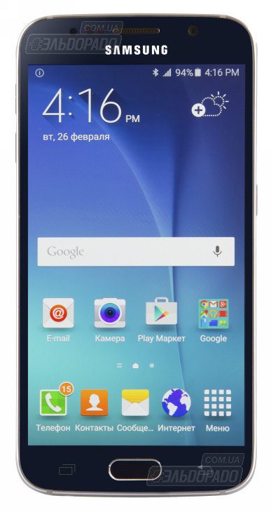 Смартфон SAMSUNG Galaxy S6 32GB Dual Sim SM-G920 Black в Києві