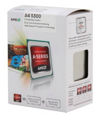 Процессор AMD A4-5300 AD5300OKHJBOX (FM2, 3.4Ghz) BOX в Киеве