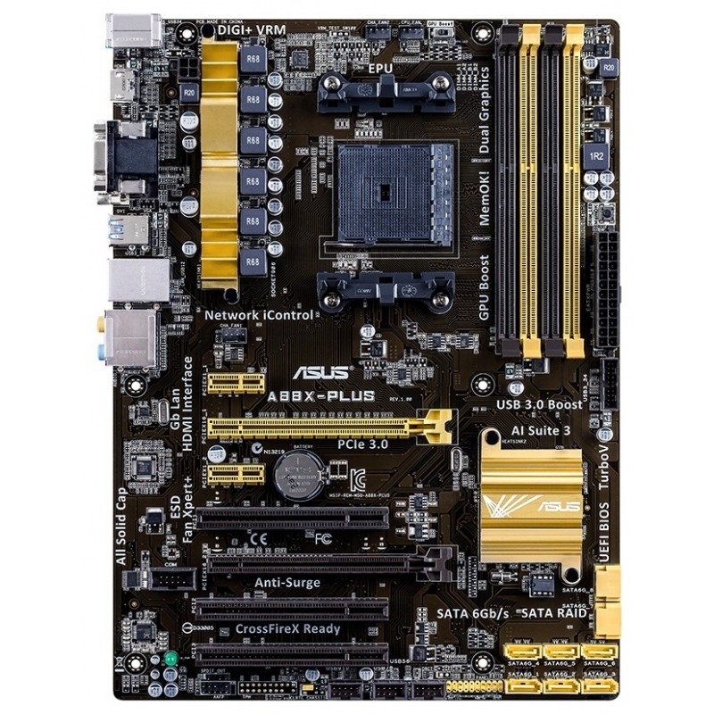 Материнская плата Asus A88X-PLUS (sFM2+, AMD A88X) ATX в Киеве