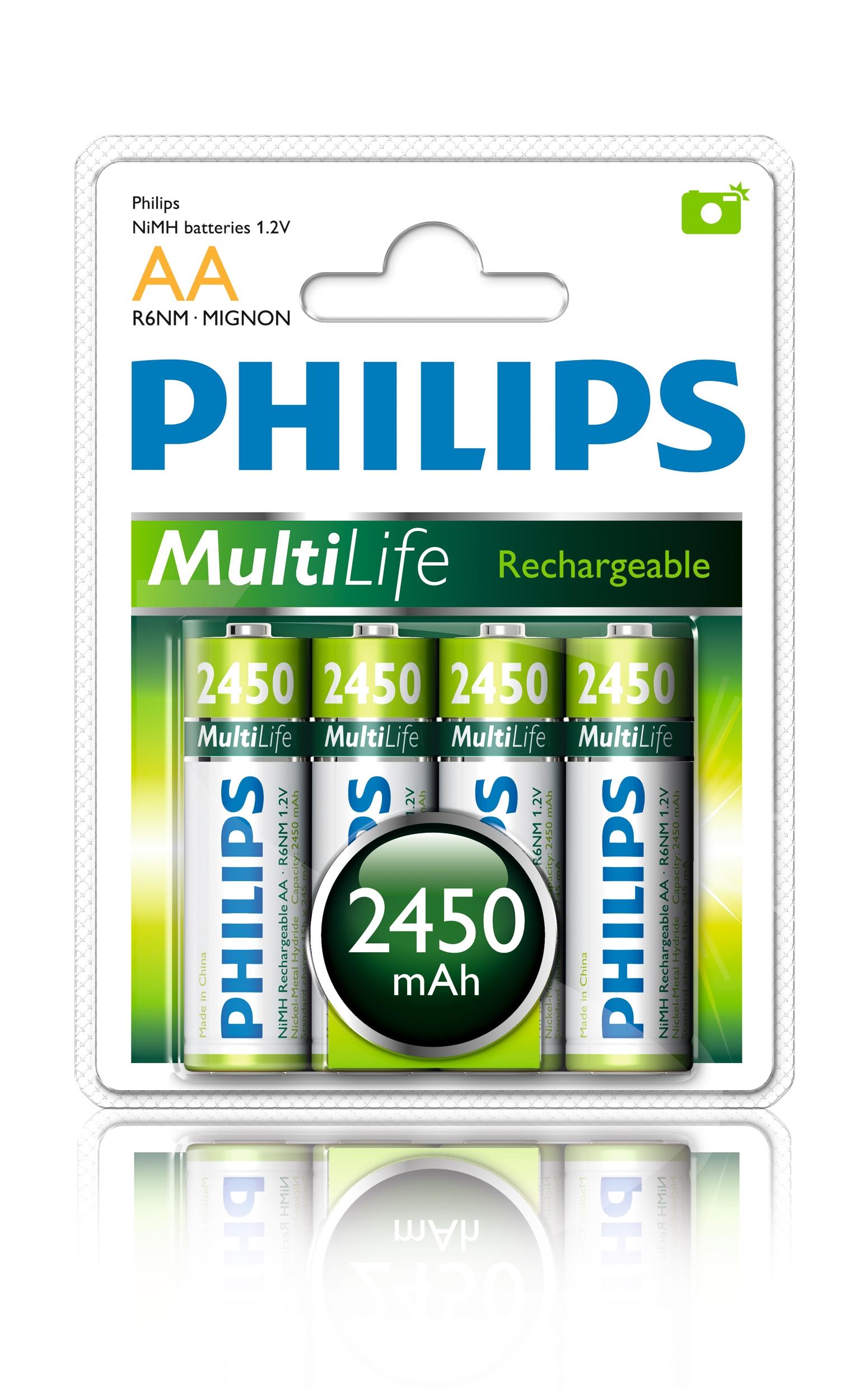 Акумулятор PHILIPS MultiLife R6 AA 2450mAh бл. 4шт в Києві
