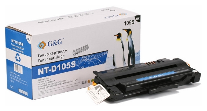 Картридж G&G для Samsung ML-1910/1915/2525/ SCX-4600/4623 Black (G&G-D105S) в Киеве