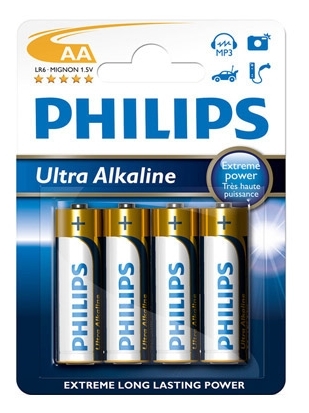 Батарейки PHILIPS Ultra Alkaline LR 6 АА бл.4шт в Киеве