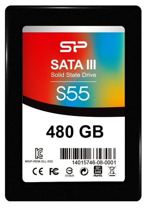 Накопичувач SSD 480Gb Silicon Power Slim S55 (SP480GbSS3S55S25) SATAIII в Києві