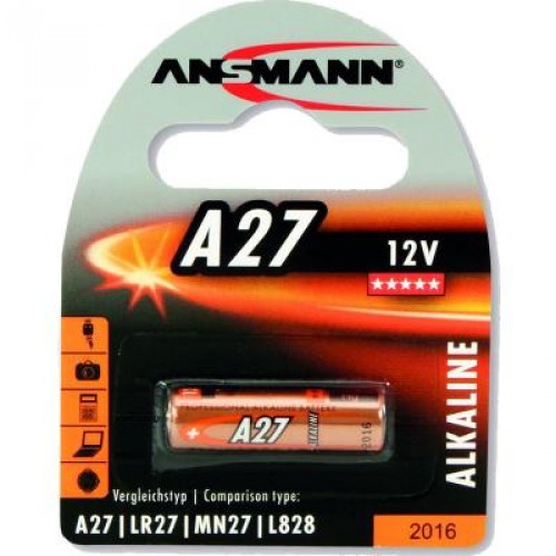 Батарейка Ansmann A27 bat Alkaline 1шт (1516-0001) в Києві