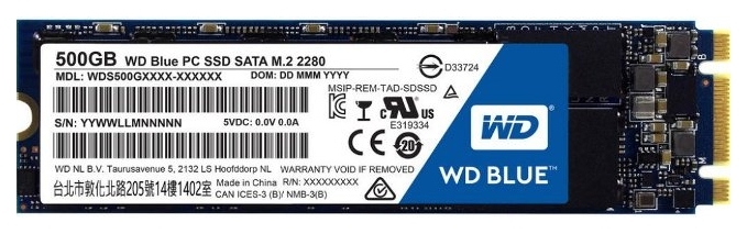 Накопитель SSD 500Gb WD Blue M2 (WDS500G1B0B) в Киеве