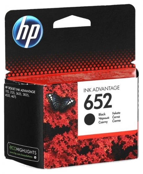 Картридж HP No.652 DJ Ink Advantage 1115/2135/ 3635/3835 Black (F6V25AE) в Киеве