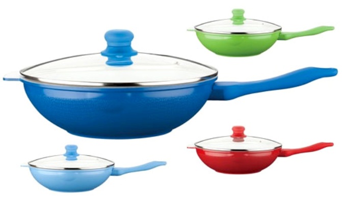 Сковорода вок PETERHOF PH-15377-30 с керамическим покрытием в Києві