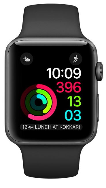 Смарт-годинник Apple Watch S1 (MP032) 42mm Grey/Black Sport в Києві
