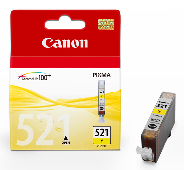 Картриджі для струменевих принтерів Canon CLI-521Y (Yellow) в Києві