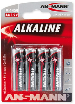 Батарейки ANSMANN Alkaline RED AA (4 шт.) в Киеве