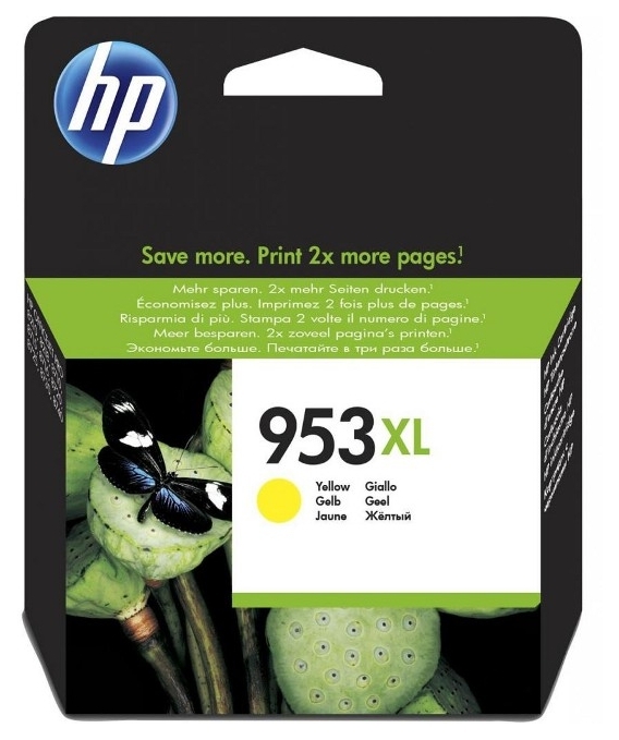 Картридж HP No.953XL Officejet Pro 8210/8710/8720/8725/8730 Yellow 1600 стр (F6U18AE) в Києві