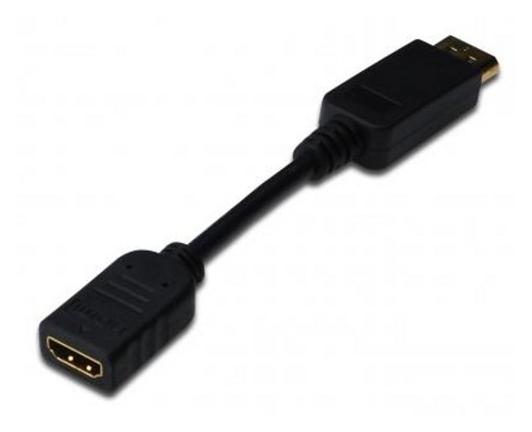 Адаптер ASSMANN DisplayPort to HDMI (AM/AF) 0.15m Black (AK-340408-001-S) в Києві