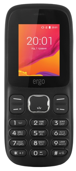 Мобильный телефон ERGO F180 Start Dual Sim Black в Києві